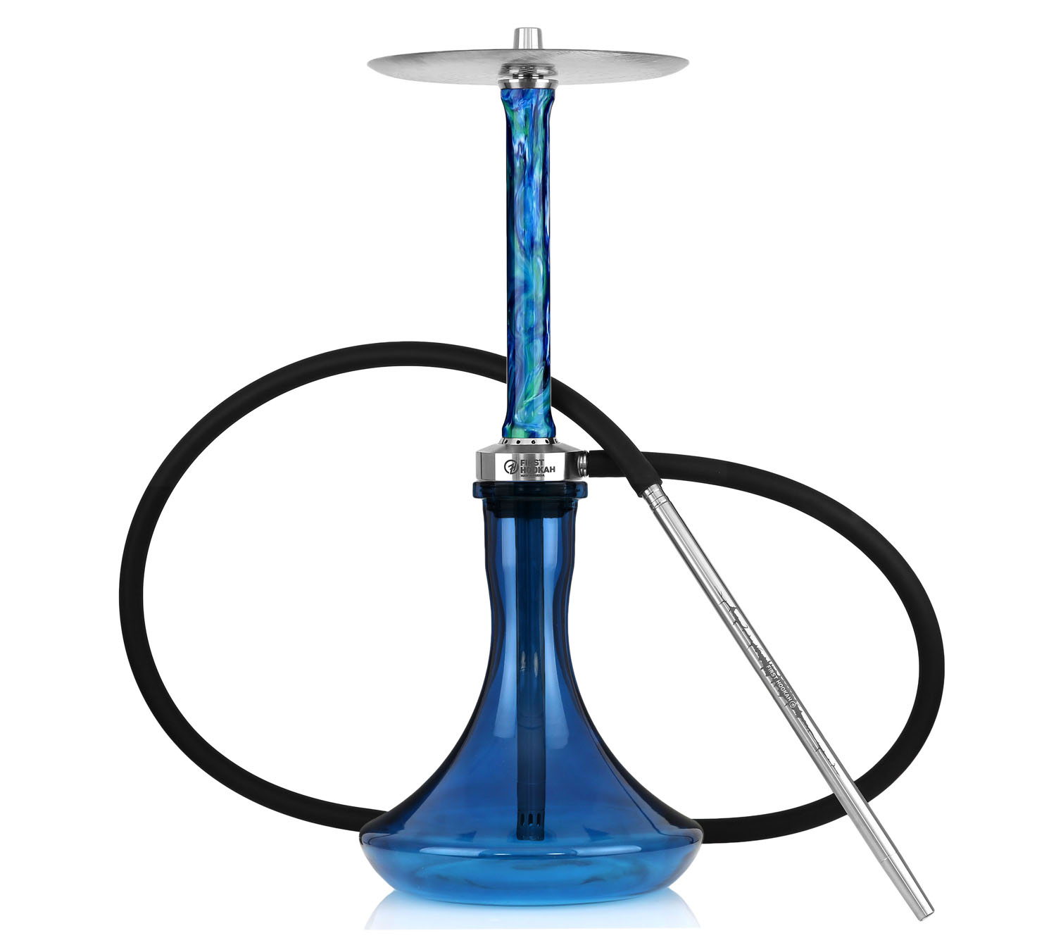 First Hookah | Core | Blue Green White | Cobalt 