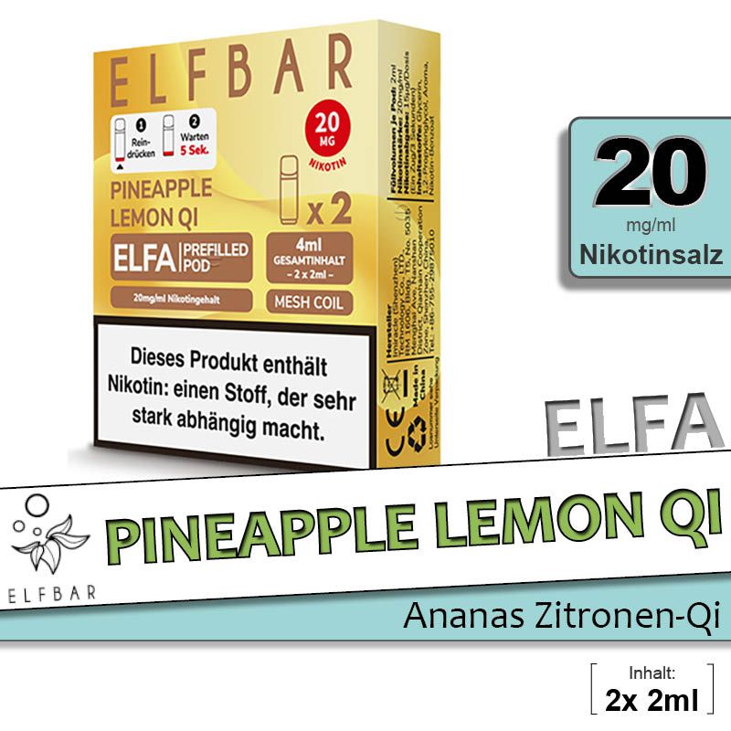 ELFA | Pod | 2 Stück | Pineapple Lemon Qi
