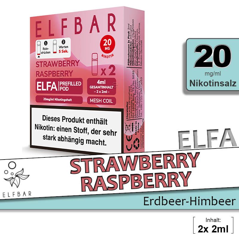 ELFA | Pod | 2 Stück | Strawberry Raspberry