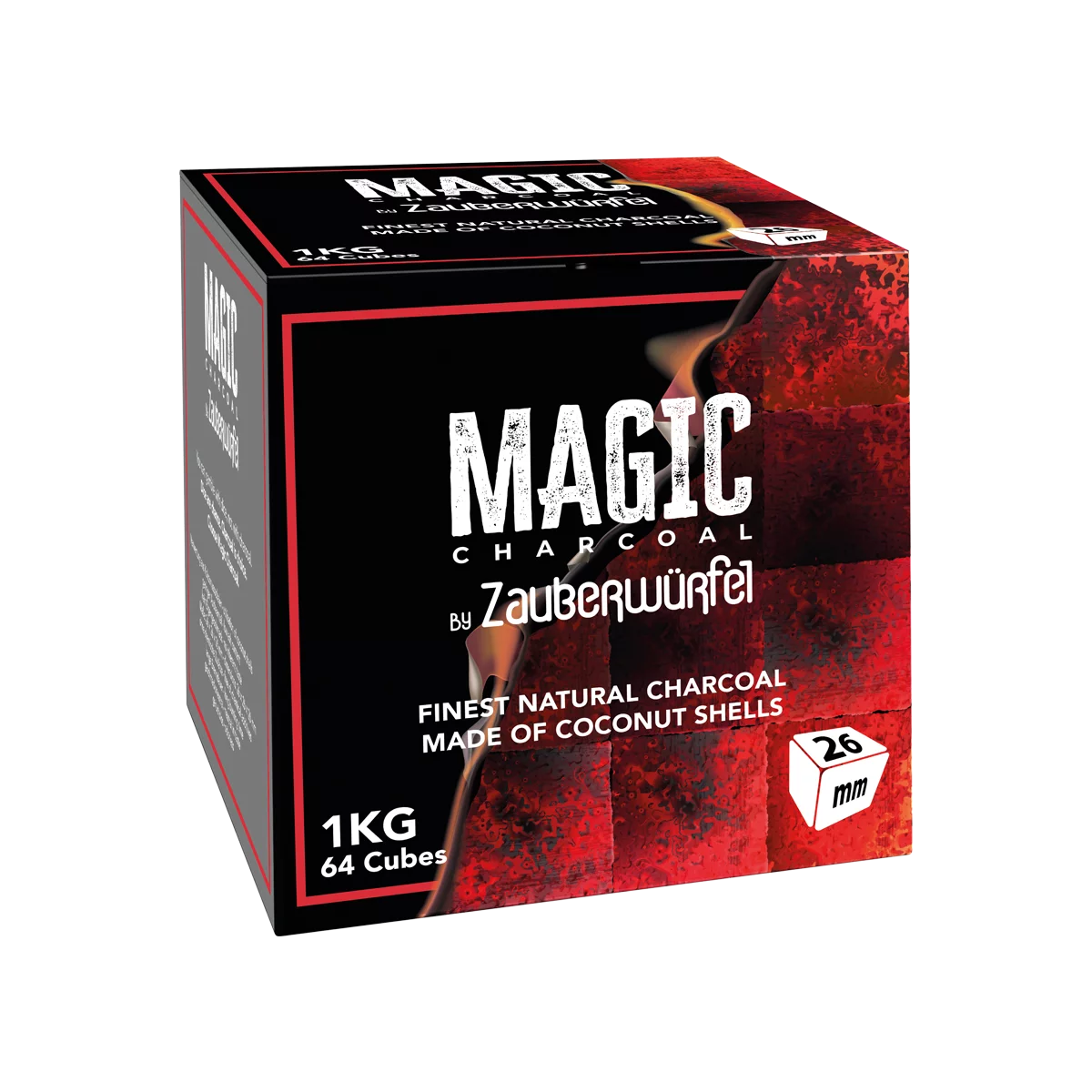 Magic Charcoal | Zauberwürfel | 26mm | 1KG
