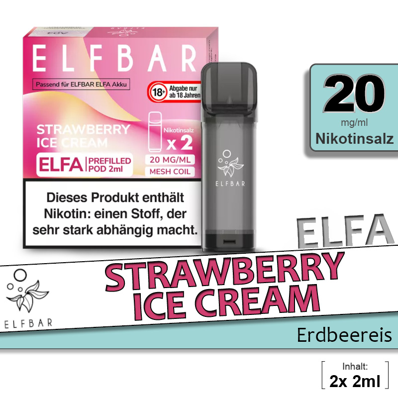 ELFA | Pod | 2 Stück | Strawberry Ice Cream