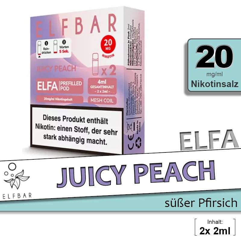 ELFA | Pod | 2 Stück | Juicy Peach