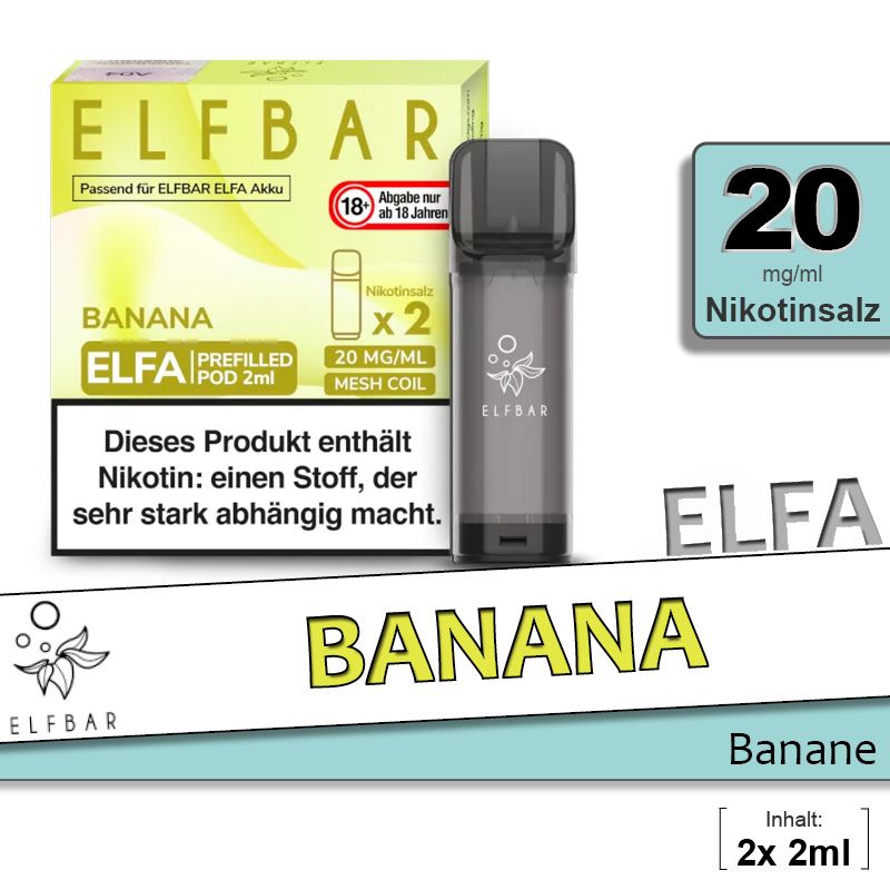 ELFA | Pod | 2 Stück | Banana