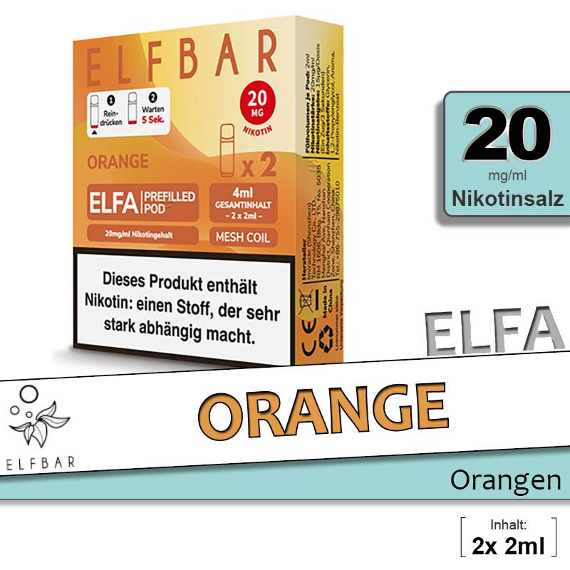 ELFA | Pod | 2 Stück | Orange