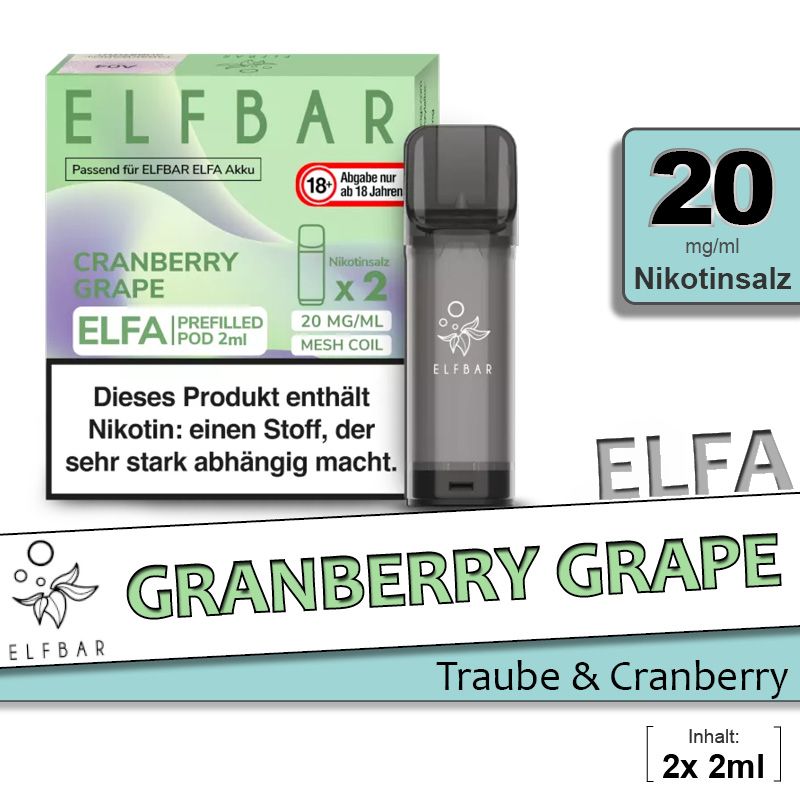 ELFA | Pod | 2 Stück | Cranberry Grape