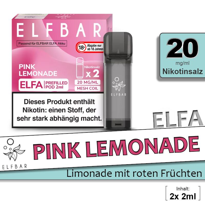 ELFA | Pod | 2 Stück | Pink Lemonade