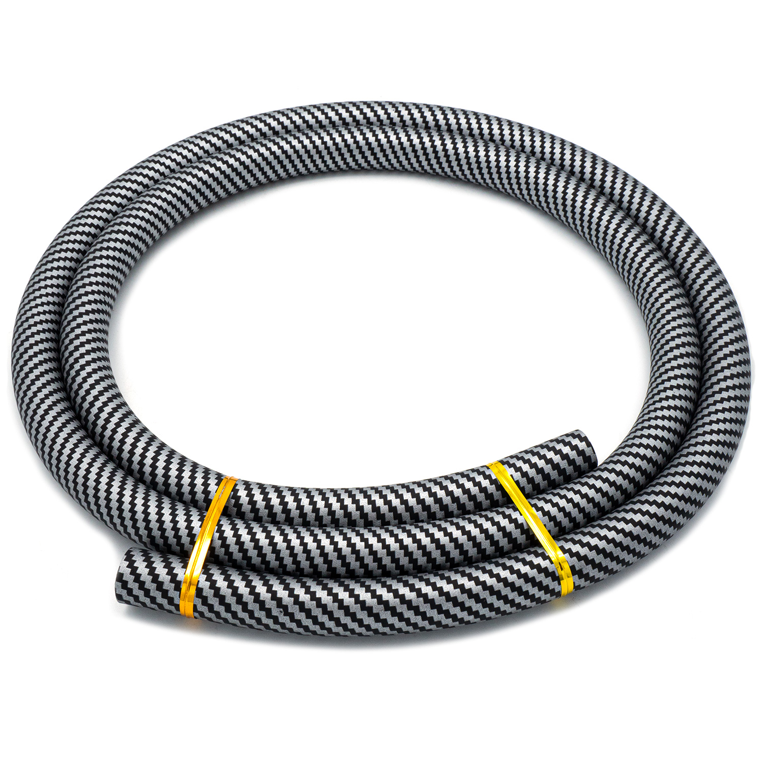 Luna | Silikonschlauch | Carbon | Silber