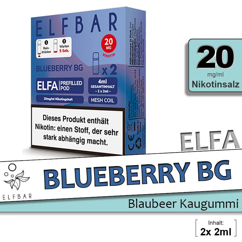 ELFA | Pod | 2 Stück | Blueberry BG